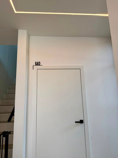 Türschild "Døra"