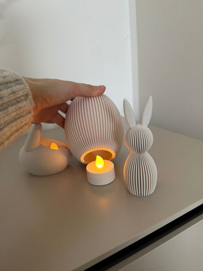 Osterhase Teelichthalter "Lumo"