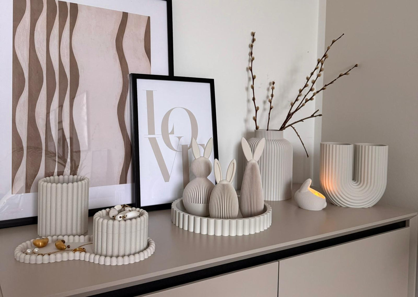 Osterhase Teelichthalter "Lumo"